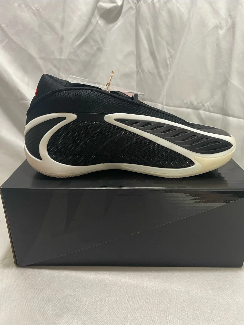 Adidas Anthony Edwards 2 J Basketball Shoes Black Red Size 6.5Y NIB JR9377